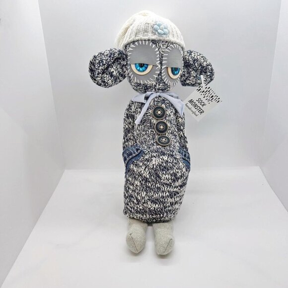 One of a kind Unique Handcrafted Sock Monster plush toy - Picture 2 of 10